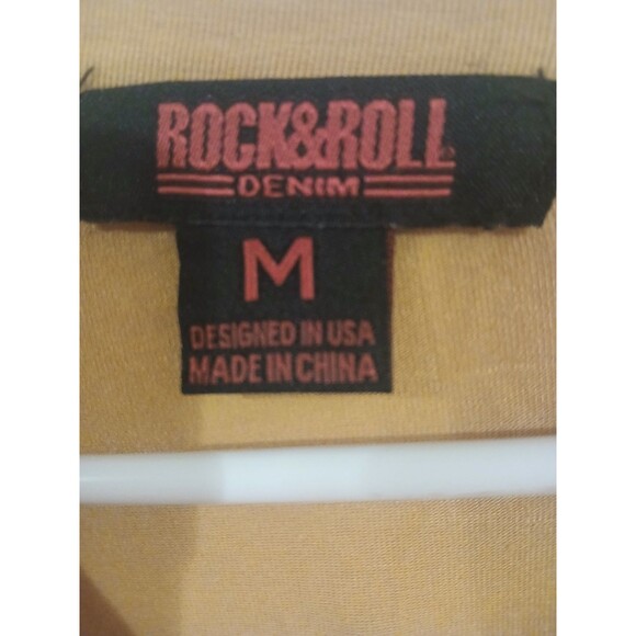 Rock And Roll Denim West Desperado Orange Graphic Tee Shirt  Size Medium - Picture 3 of 4